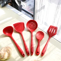 non stick silicone spatula spoon high temperature resistant silicone cooking tool five piece household kitchen cooking spatula