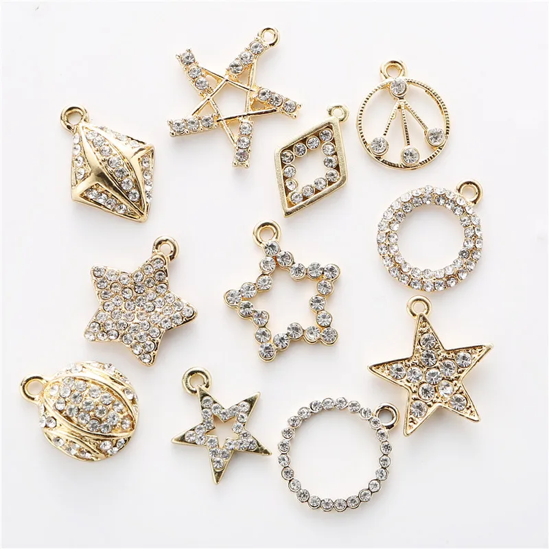 20 шт. смешанные стили хрустальные полые сердца любовь подвески Купидон Стрела