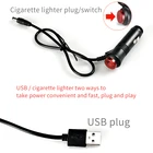 Один USB сигаретный светильник разъем er для салона автомобиля ножной светильник