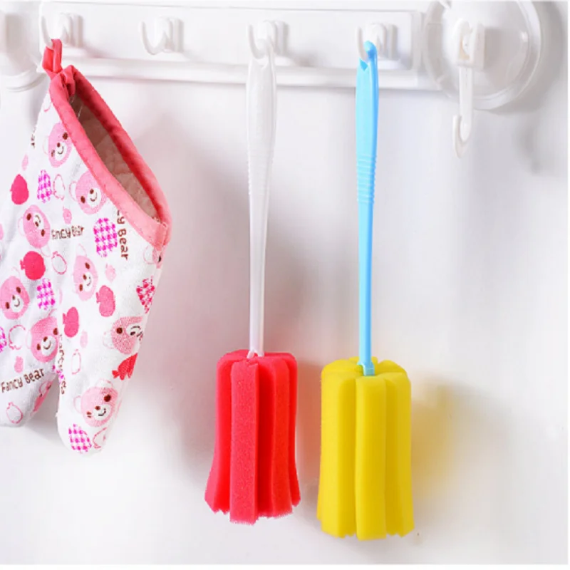 1 шт. длинная ручка кухонная губка щетка чистящий инструмент для бокалов бутылка