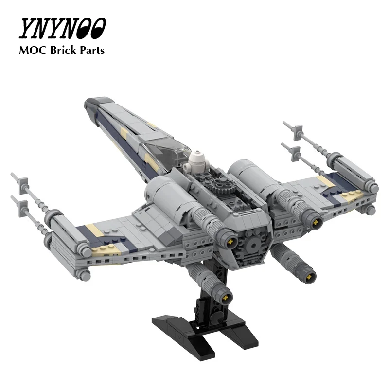 

Star Plan EXS-wing Starfighter-Minifig Scale Space Wars Creative MOC-18144 Building Block Bricks DIY Toys Desgined by Brickvault