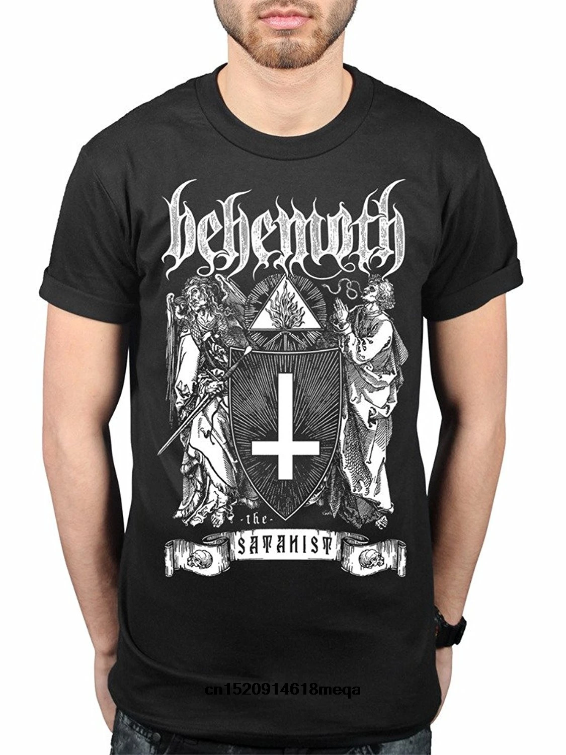 Мужская футболка с коротким рукавом круглым вырезом |