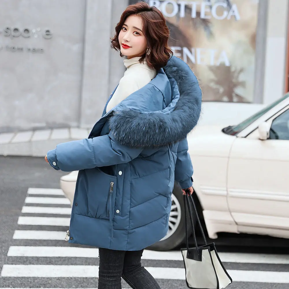 PinkyIsBlack 2022 Winter Coat Women Thickening Warm Parkas Snow Wear Slim Fashion Female Jacket 6 Colors Cotton Padded Clothes
