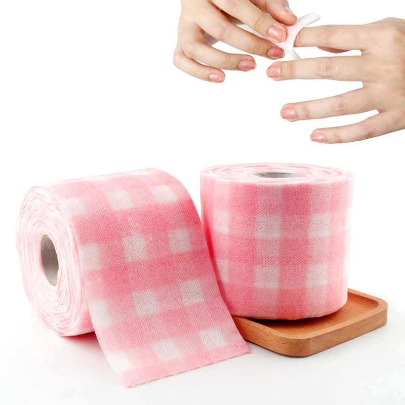 

Рулон салфетки для ногтей Pad жидкость для снятия лака салфетки ногтей маникюр салфетки для очистки