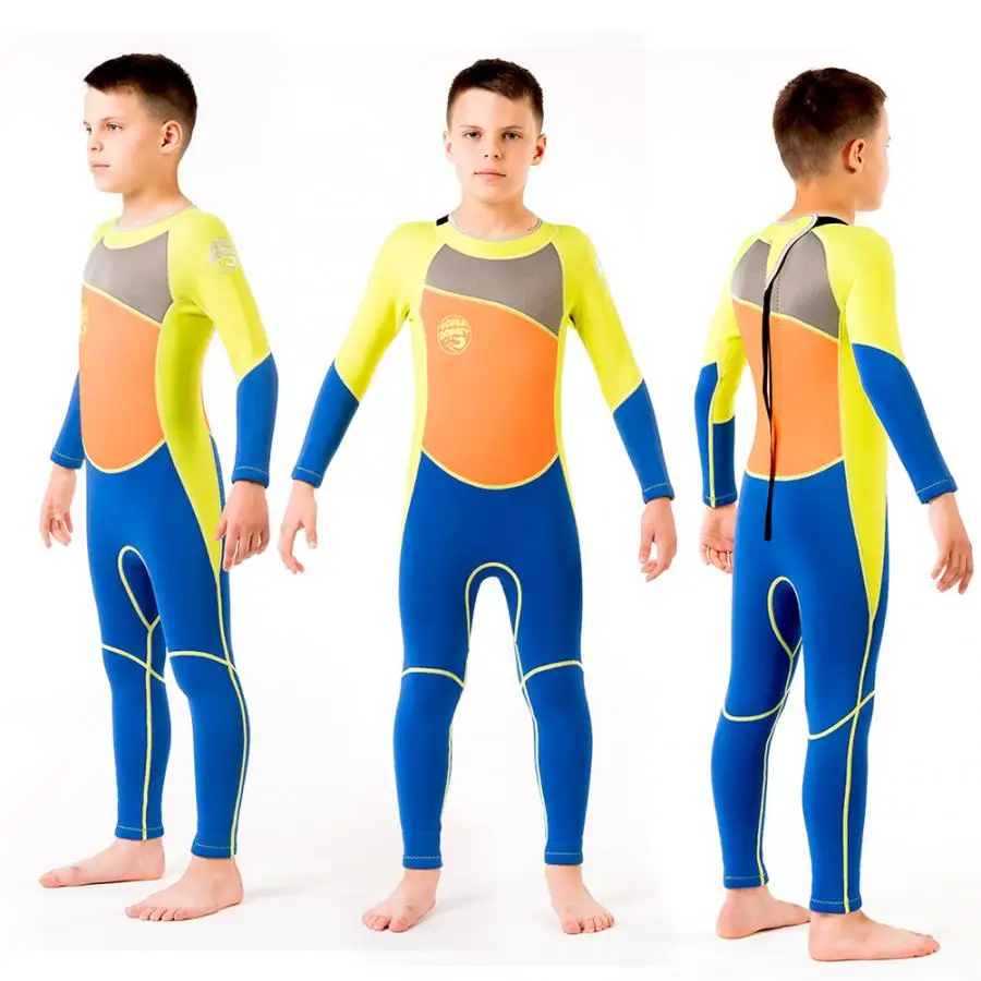 Детский неопреновый купальник с длинным рукавом 2 5 мм цвет в