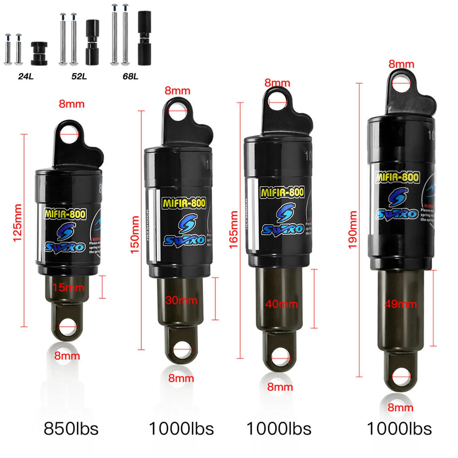 

Mountain Bike Air Rear Shock Rear Oil Spring for MTB Bicycle