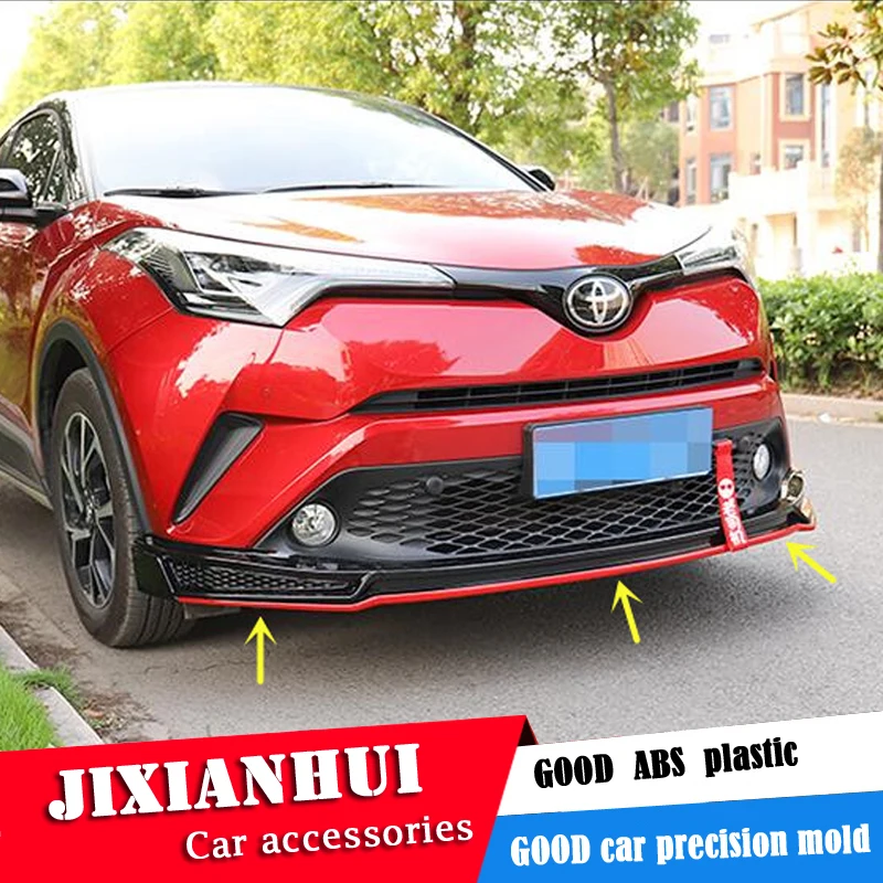 Для Toyota CHR Body kit спойлер 2018 2020 для CH R QC ABS задний передний бампер диффузор защитные