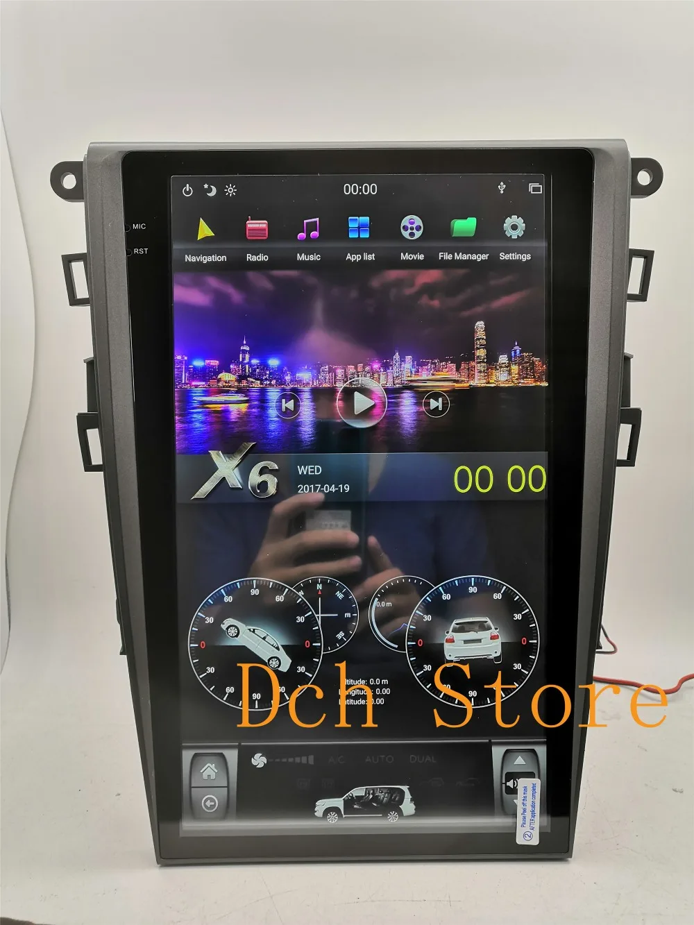 13,6 дюймов вертикальный tesla стиль Android 8,1 автомобильный dvd-плеер gps навигация для Ford Mondeo fusion 2013 PX6
