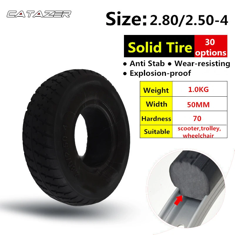 2 80/2 50-4 шины для детей в возрасте от 9 дюймов электрический самокат BMX тележка