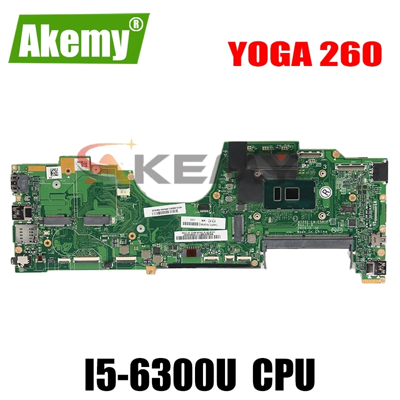 

Материнская плата для ноутбука LENOVO Thinkpad YOGA 260 I5-6300U SR2F0 I5-6300U материнская плата LA-C581P 00NY955