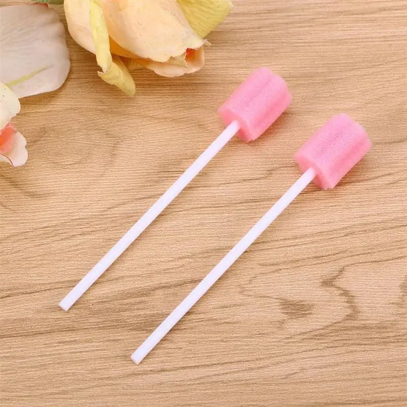 100 шт. одноразовые ватные тампоны губка карандаш очиститель ротовой полости