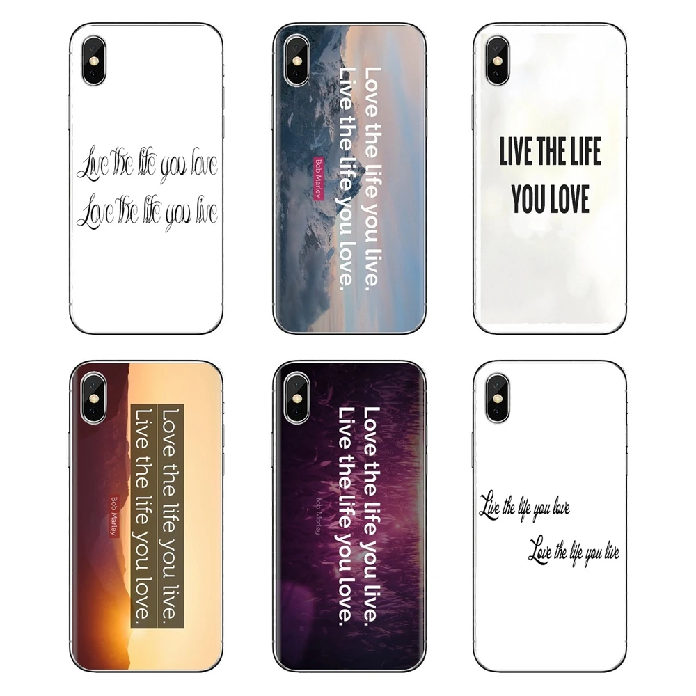 Ocean Live Life Love Inspirational For iPhone XS Max XR X 4 4S 5 5S 5C SE 6 6S 7 8 Plus Samsung Galaxy J1 J3 J5 J7 A3 A5 Housing |