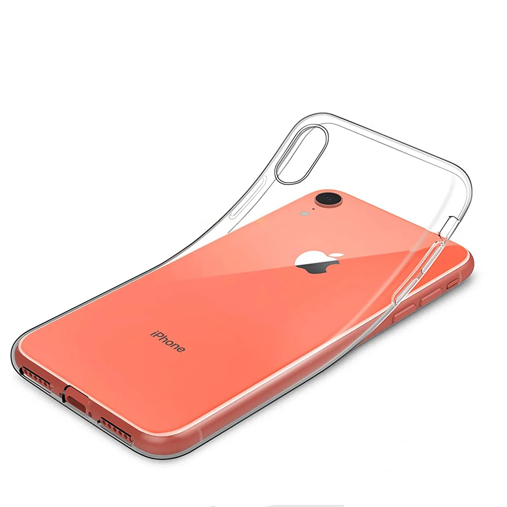 Ультратонкий силиконовый мягкий чехол для Iphone Se 2020 7 8 6s 6 Plus прозрачный