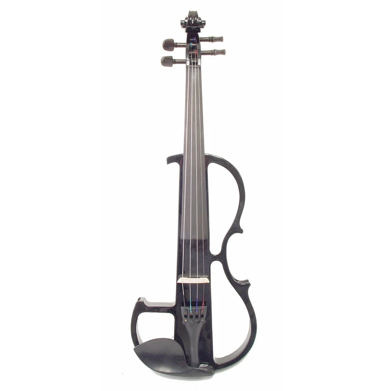 LOMMI 4/4 Bilateral Electric Violin Full Size 4/4 Basswood Fiddle Stringed Instrument with Case Cable Fittings Silent Violin enlarge