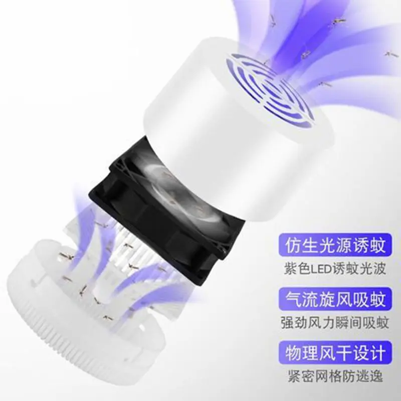 Новинка 3D лампа от комаров USB фотокатализатор электронная ловушка насекомых