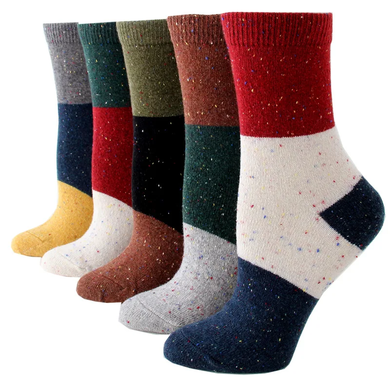 12 Pairs Per Set Wool Socks Winter Thickened Warm Adult Wool Socks Japanese Female Socks Wholesale