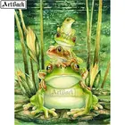 5d diy алмазная живопись, рисунок лягушки, полная квадратная Алмазная мозаика ручной работы, бриллиантовая вышивка