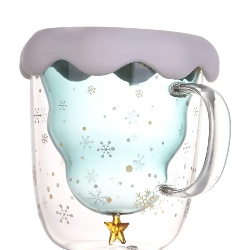 Кружка Chr · изоляционная двухслойная стеклянная термостойкая чашка с