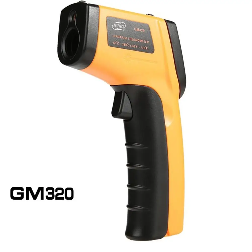 

Цифровой инфракрасный термометр, Бесконтактный инфракрасный термометр, пирометр, ИК лазерный измеритель температуры, пистолет-50 ~ 400C