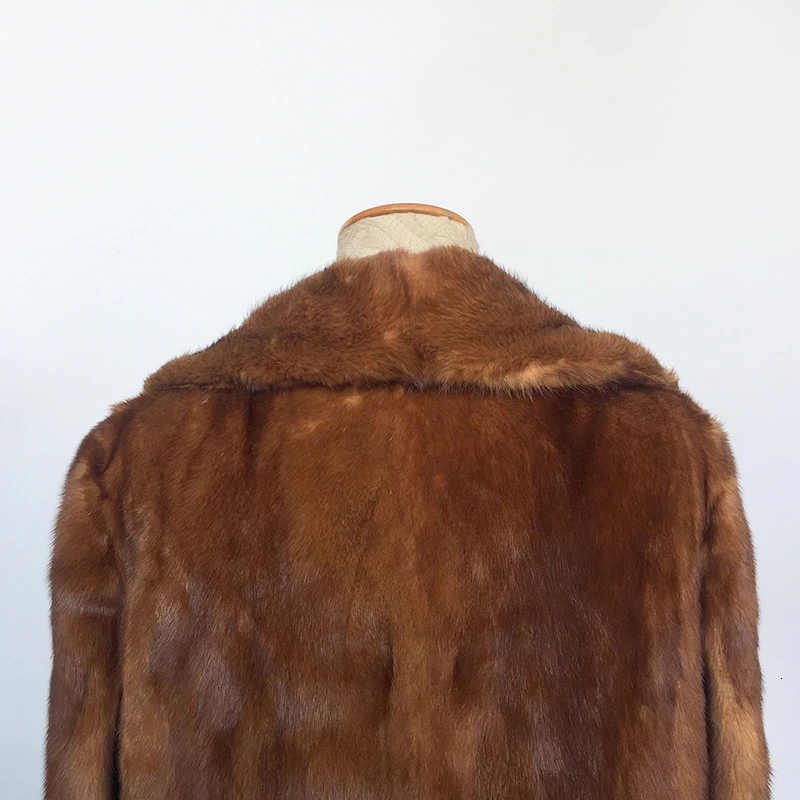 TOPFUR 2019 новый тип шуба из настоящей норки Женская 120 см плюс длинная верхняя одежда