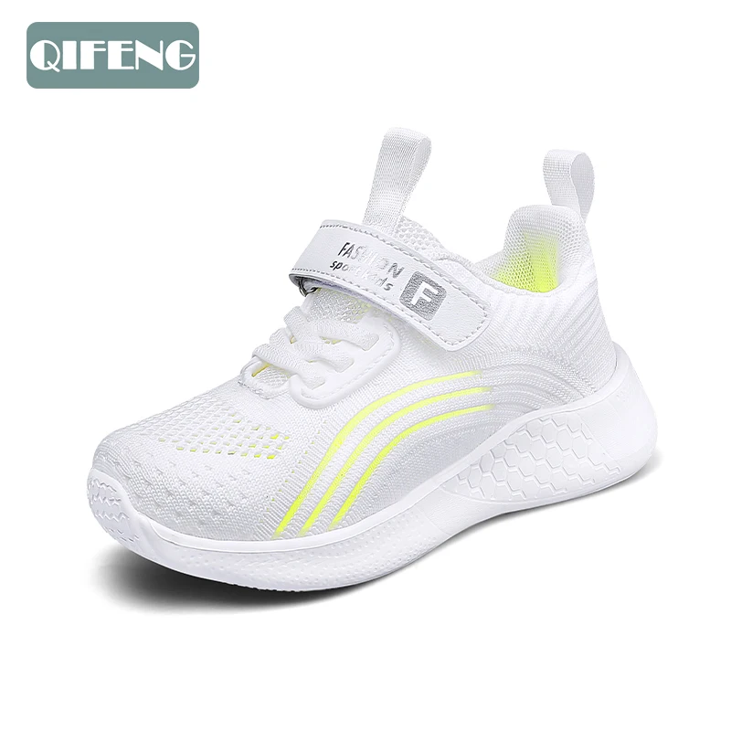 2022 Children Shoes Light Weight Running Shoe Fashion Sneakers Footwear Breathable Kids White Tennis Walking Sneaker Cute Girls