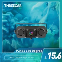 3 in 1 car night vision rear view camera radar parking sensor 170 degree view angle ip67 with 2 4g wireless transmitter receiver