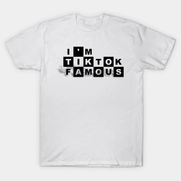 Мужская футболка известная черная ограниченного выпуска TIKTOK женская | одежда