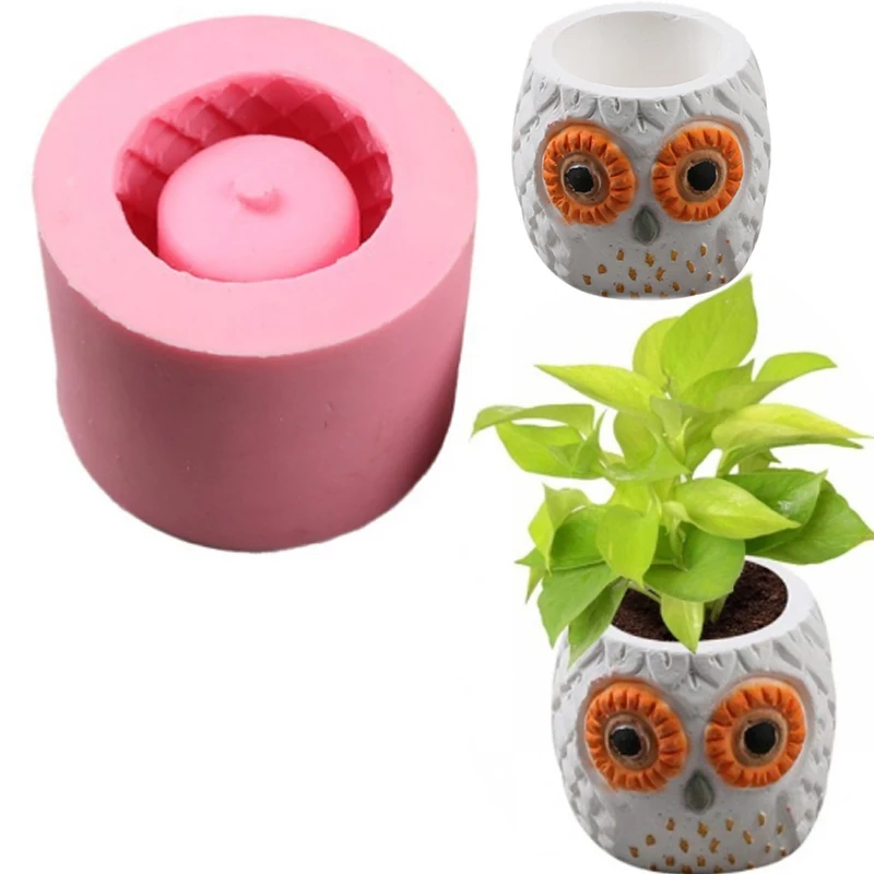 Силиконовая форма в виде совы для цветов|Глиняные формы| |