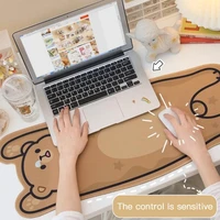 kawaii bear cat pig cow dining desk writing mat home office game mouse pad resting surface protective desk mat laptop pad decor