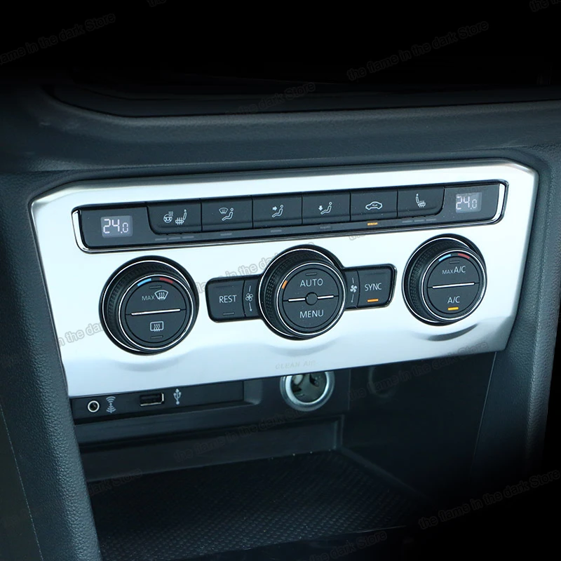 Lsrtw2017 панель кондиционера для автомобиля из нержавеющей стали планки Volkswagen Tiguan Vw