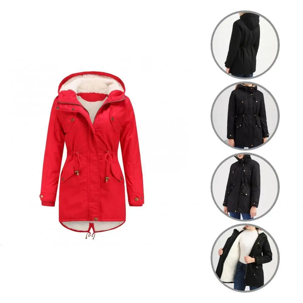 Прочное Женское пальто верхняя одежда устойчивое к холоду теплое на осень и зиму