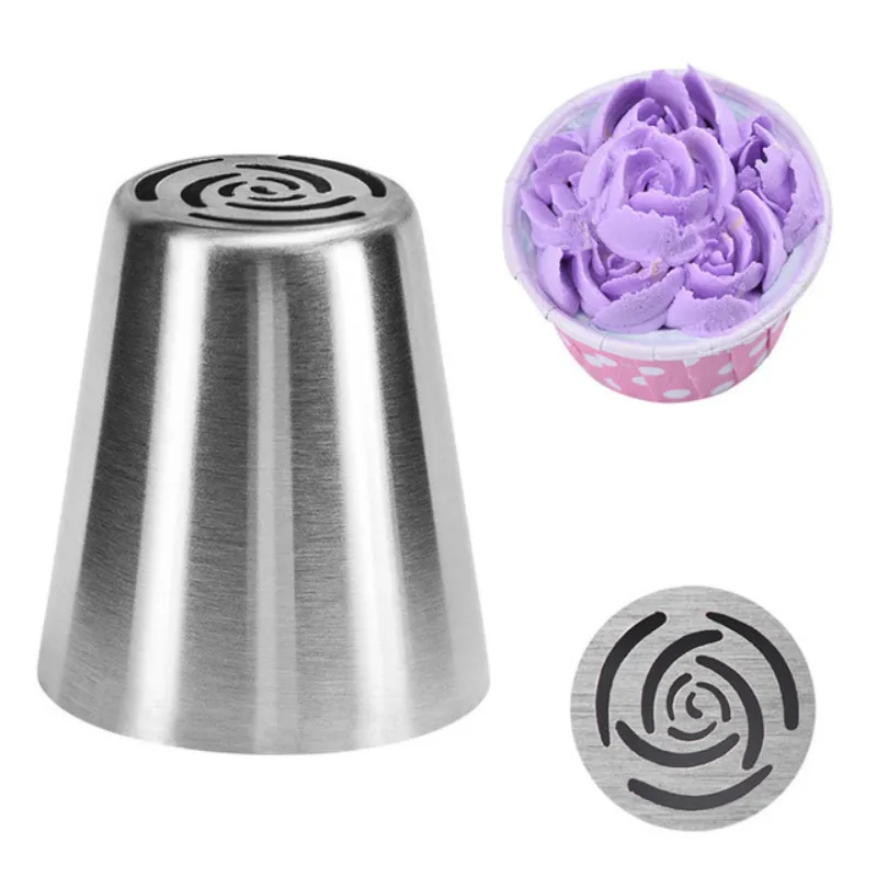 Russian Tulip Icing Piping Tips Nozzles Stainless Steel Flower Cream Pastry Leaf Bag Cupcake Cake Decorating Tools | Дом и сад