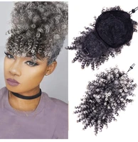 leeons curly bangs synthetic kinky curly hair bangs clips on hair extentions curly fringe hairpieces for women hair accessories