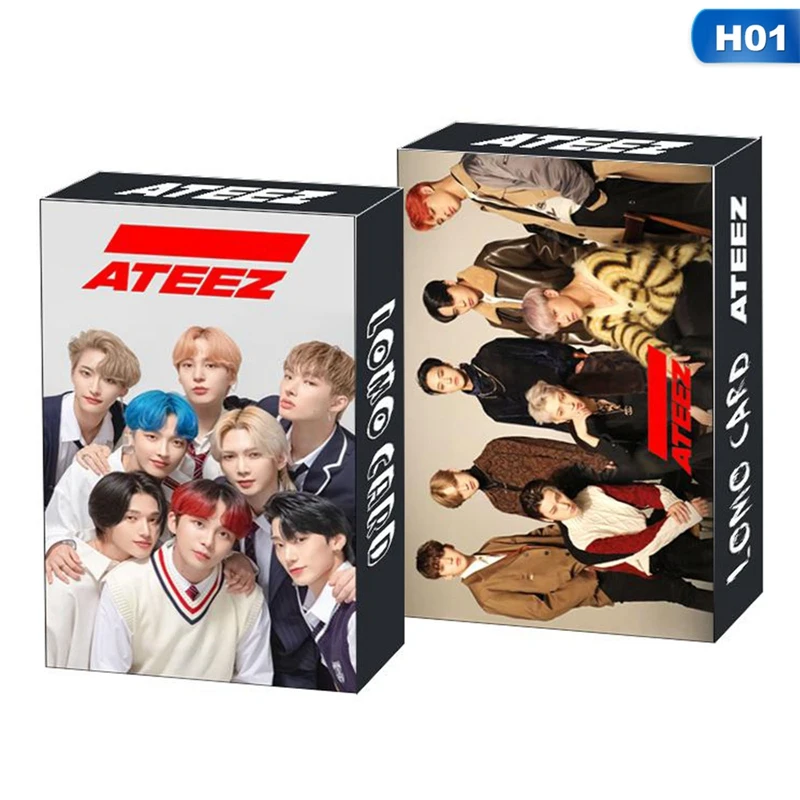 30 шт./компл. Kpop TXT double ATEEZ TREASURE NCT Lomo открытки для фотографий HD фотоальбом K-pop |