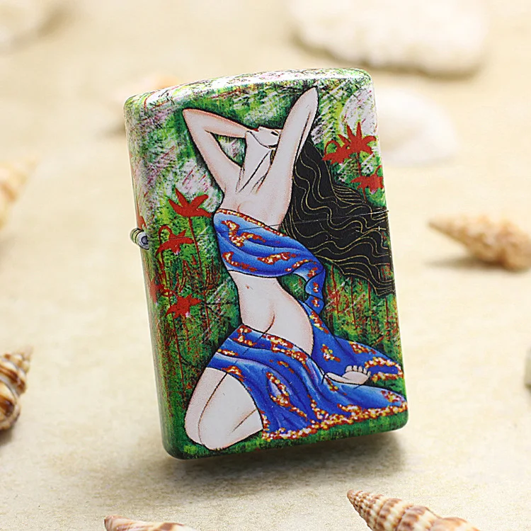 Оригинальная зажигалка Zippo медная ветрозащитная Зажигалка для сигарет с