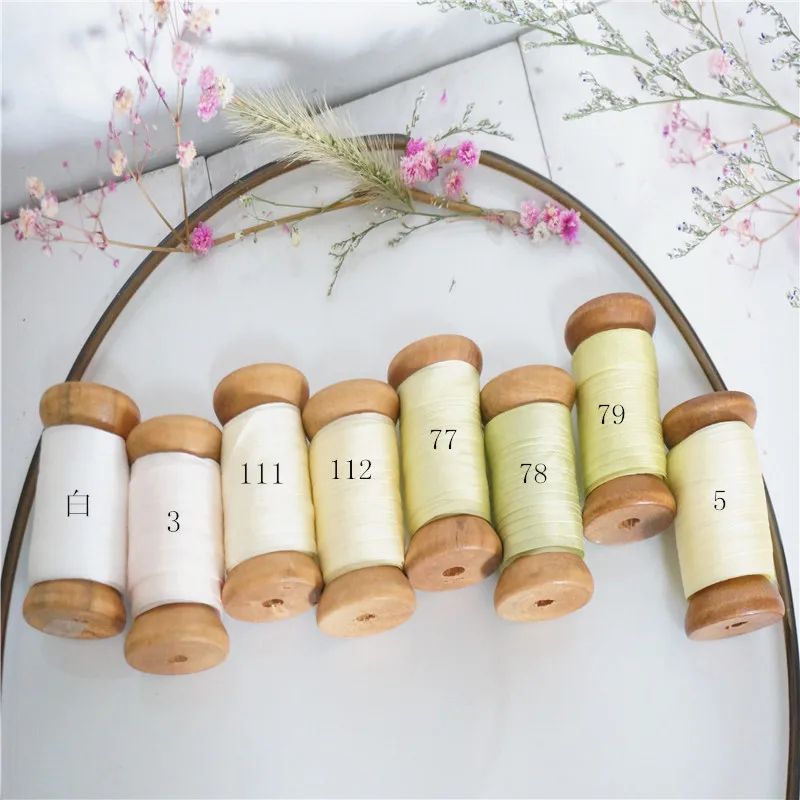 7 мм X 10 м/рулон из 100% чистого шелка лента для вышивки Тонкая шелковая тафты habotai