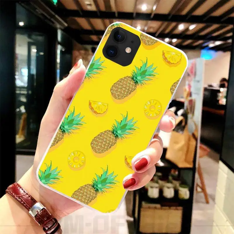 

Lemon pineapple fruit cartoon DIY Luxury Phone Case For iphone 5C 5 6 6s plus 7 8 SE 7 8 plus X XR XS MAX 11 Pro Max