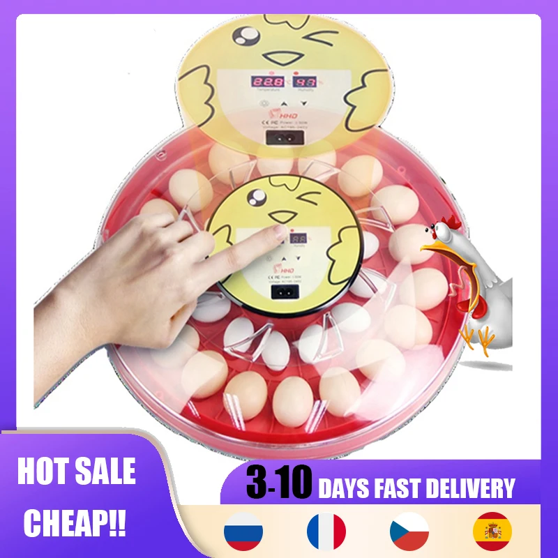 

New Arrival HHD Egg Incubator Full Automatic Hatchery Mchine Egg Turning Poultry Chick Quail Egg Incubator S30 Digital Brooder