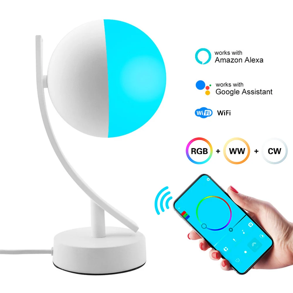 7 Вт Светодиодная умная настольная лампа беспроводной Wifi голосовой телефон