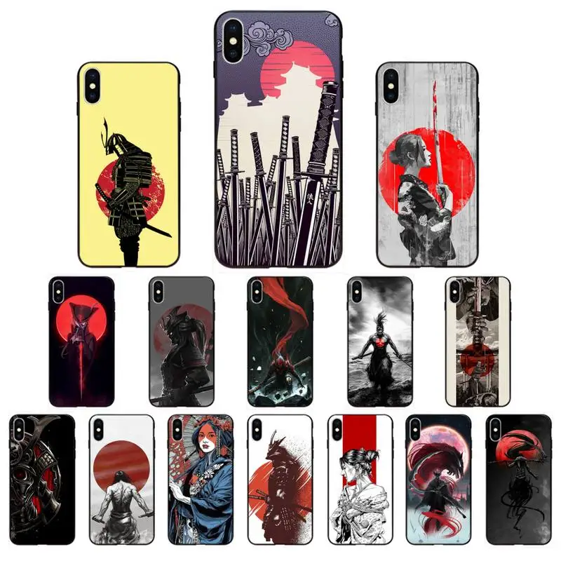 

Babaite Webbedepp Japan The Samurai Ninja Phone Case Cover for iphone 13 11 pro XS MAX 8 7 6 6S Plus X 5 5S SE XR SE2020