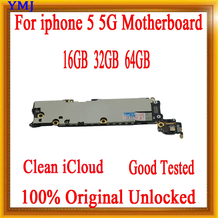 С полной разблокировкой для iphone 5 5g материнская плата с чипами, 32 ГБ для iphone 5 логические платы с системой IOS
