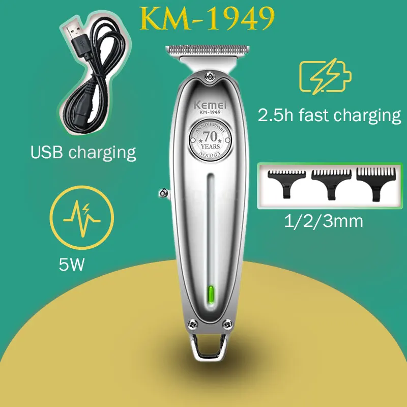 Полностью металлический триммер для волос профессиональная машинка стрижки