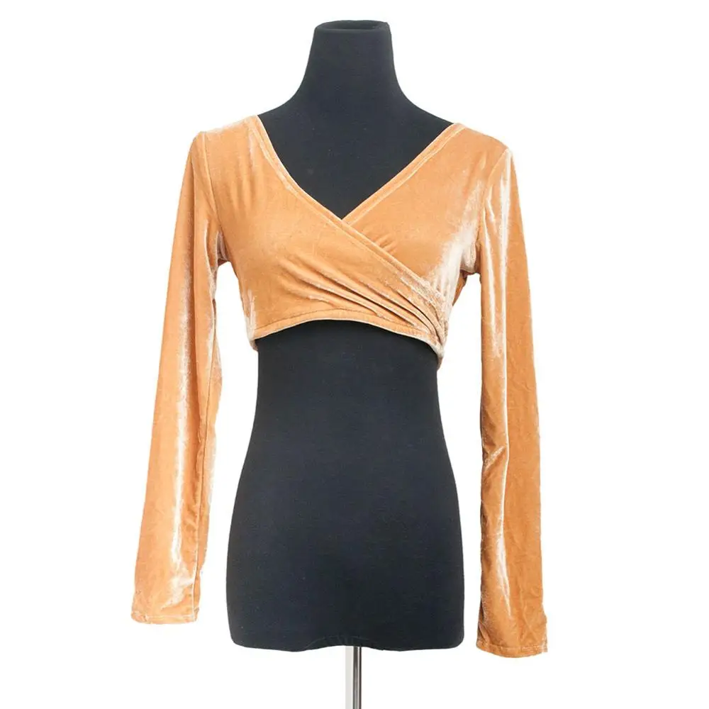 Топ для танца живота с длинным рукавом и V образным вырезом|Танец живота| |