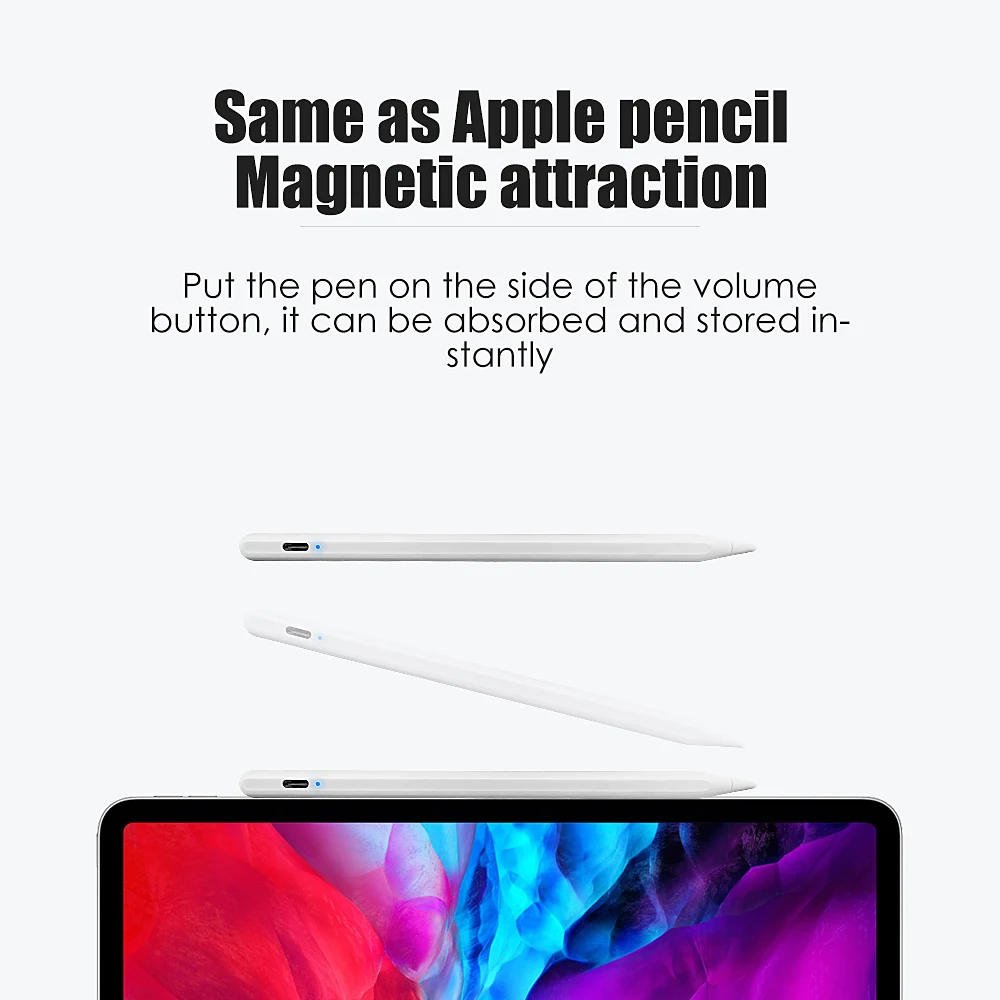 Для iPad карандаш Apple ручка стилус для Pencil 2 1 Air 4 2021 Pro 11 12 9 2020 3 10 5 2019 Mini сенсорная |