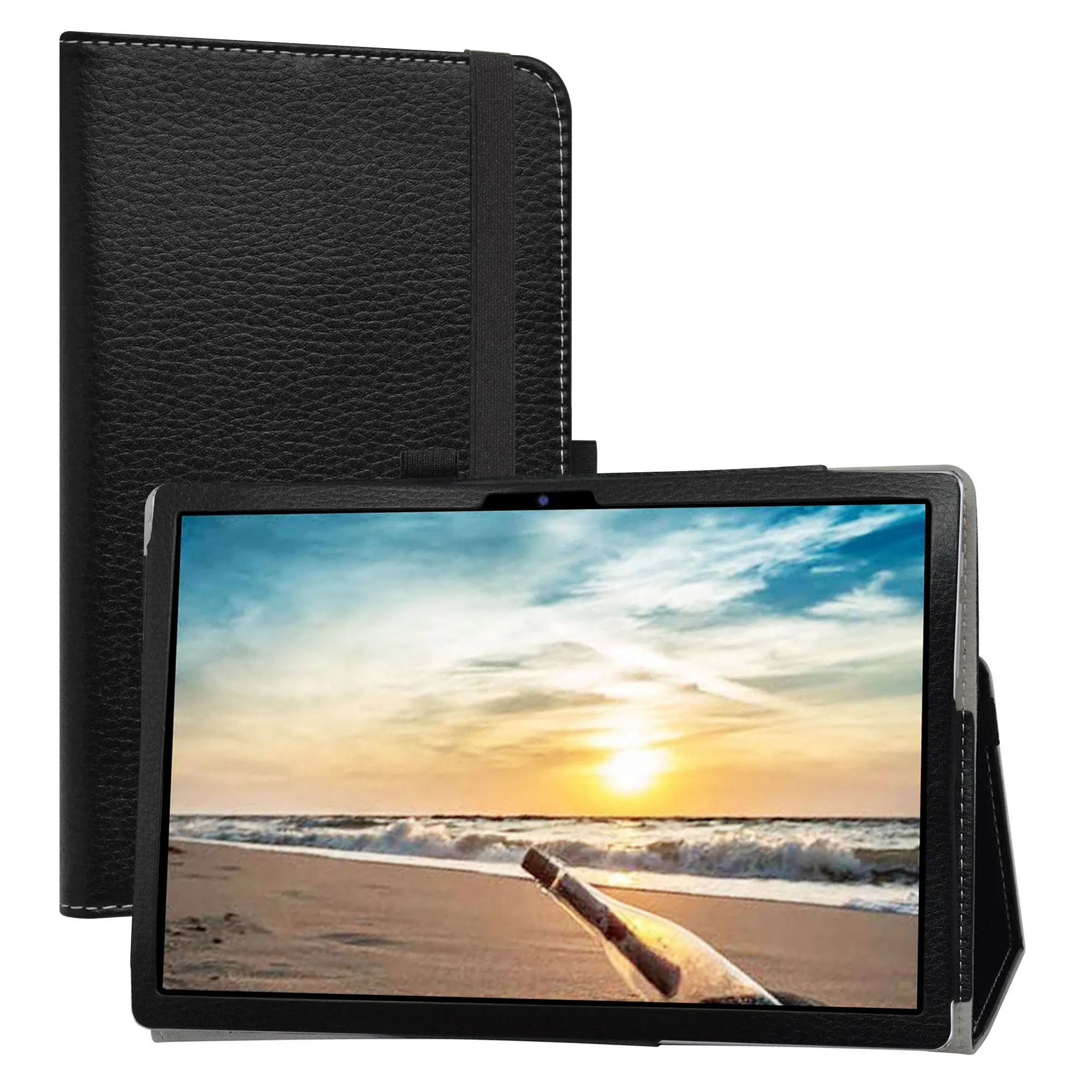 

High Quality Case For 10.1" TECLAST P10SE Tablet Folding Stand PU Leather Cover with Elastic Closure