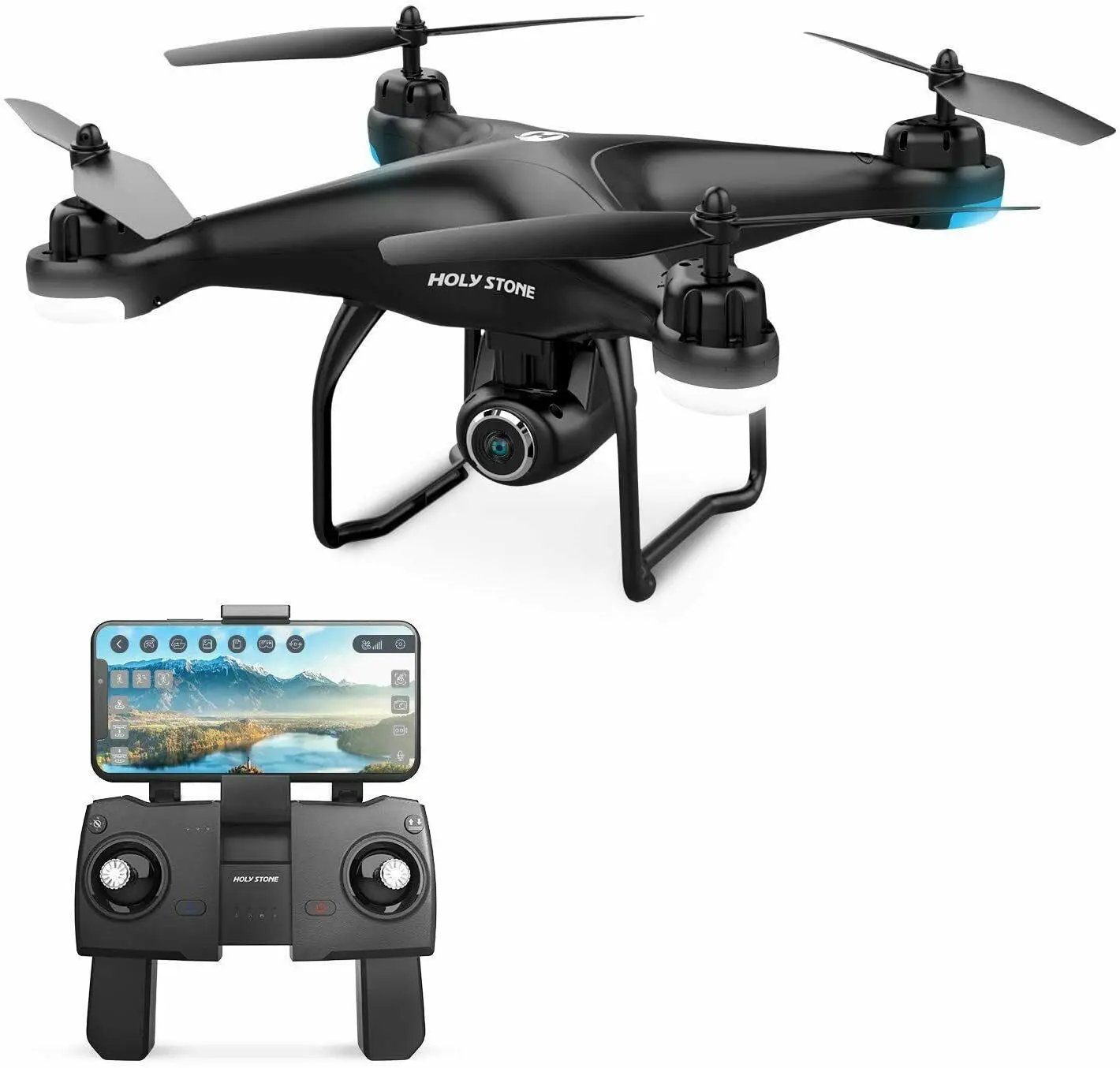 

Дрон Holy Stone HS120D FPV с камерой для взрослых, 2K HD видео в реальном времени и GPS Retu