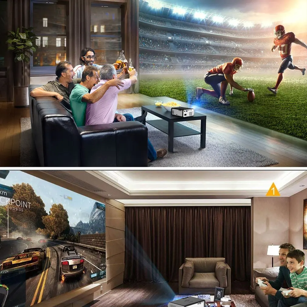BL-45 4-inch LCD Projector 1080P Screen USB Portable Mini Home Theater Cinema | Компьютеры и офис