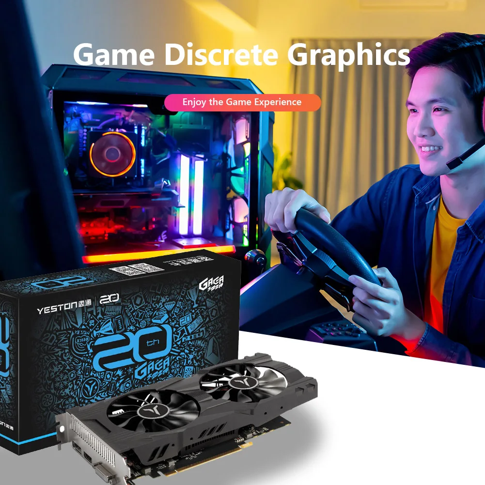 Оригинальная видеокарта Yeston GTX 1050 Ti 4 Гб 750 бит GDDR5 графические карты для nVIDIA VGA Geforce