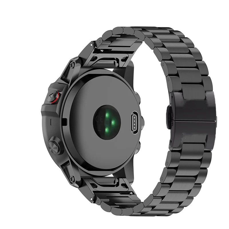 Ремешок из нержавеющей стали для смарт часов Garmin Fenix 6 6X 5X 5 3HR Forerunner 935 945|Ремешки