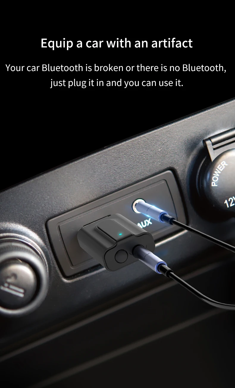 USB Bluetooth 5 0 аудио приемник передатчик беспроводной faur TV Auto PC 2IN1 Mini 3 мм разъем AUX